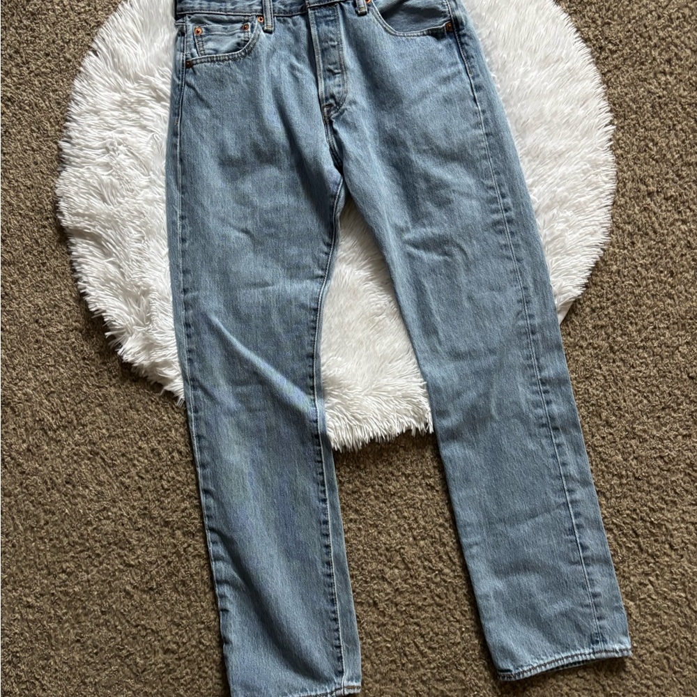 Levi's Light Blue Straight Leg Jeans